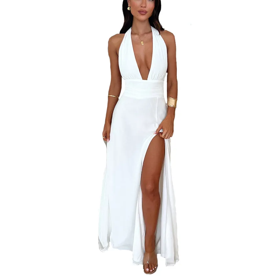 green emerald velvet dress NOOKIE PENELOPE Satin Halter Gown main image 0