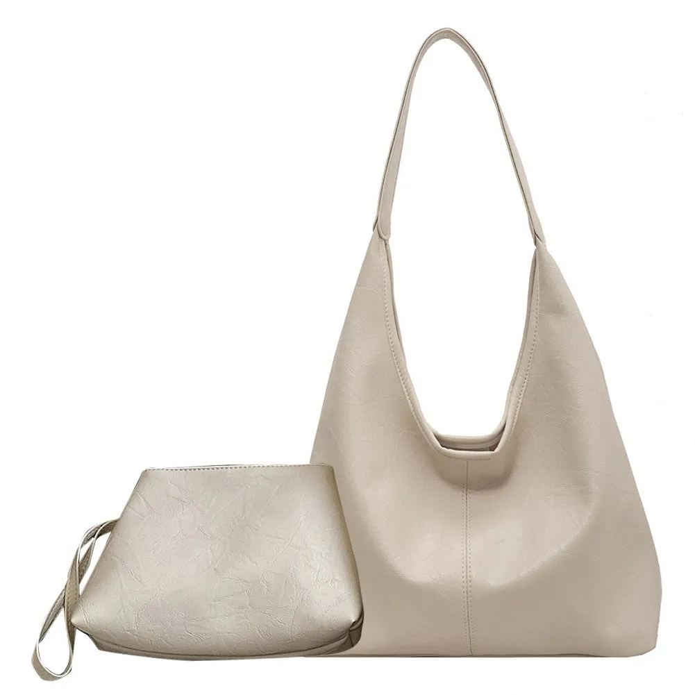 DHgate.com:Versatile Womens Leather 2-Piece Shoulder Bag Set DHgate.com:Versatile Womens Leather 2-Piece Shoulder Bag Set