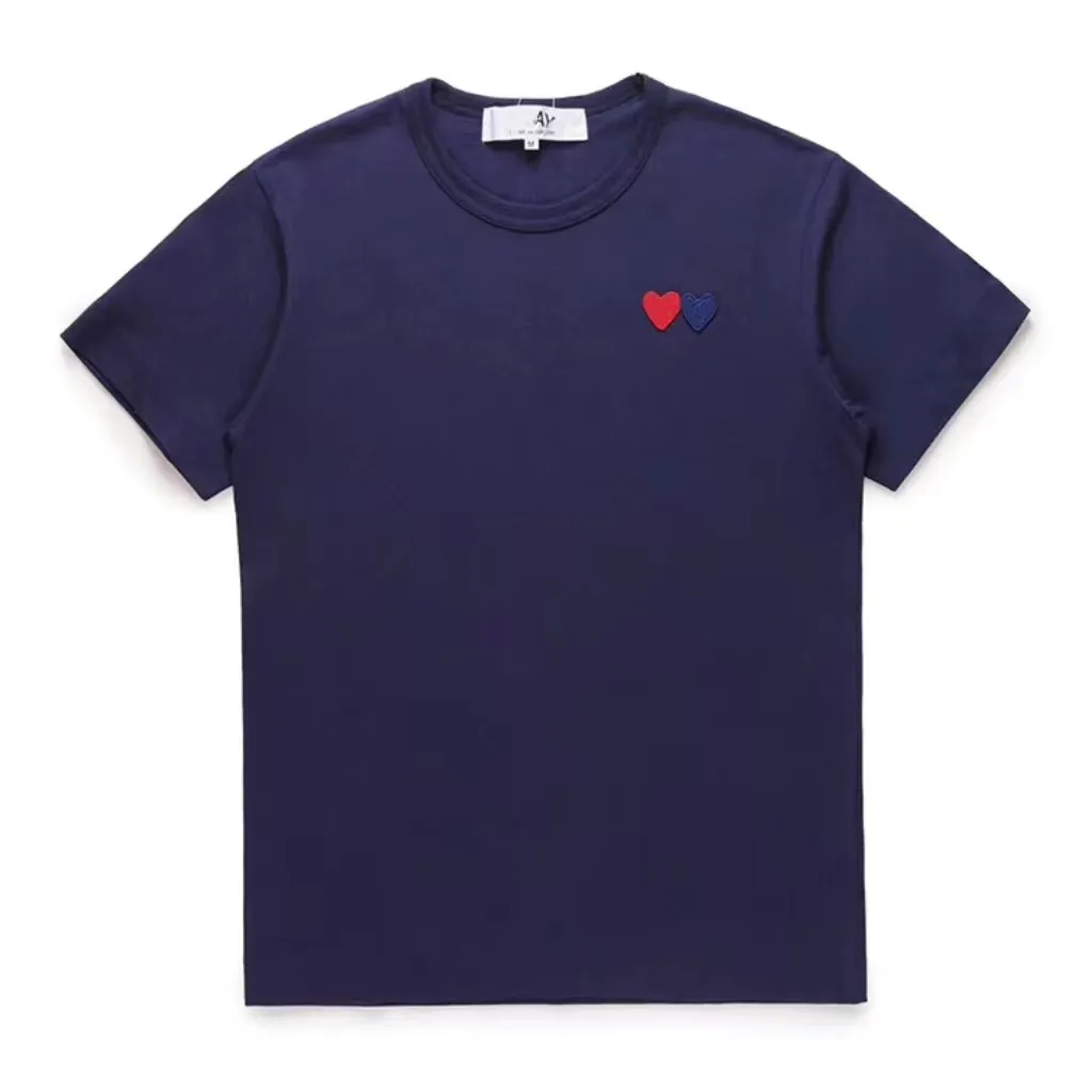 Wholesale Cdg Fashion Mens Play Game High Quality Cotton Casual T Shirt Embroidered Love Game Hoodie T Shirt Designer Red Heart Goods From Designerclothing12 1.75 DHgate.Com