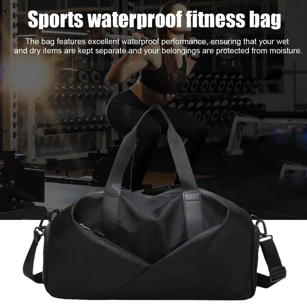 Waterproof Gym Bag for Men Wet Dry Yoga Travel Duffle with Shoe Compartment
