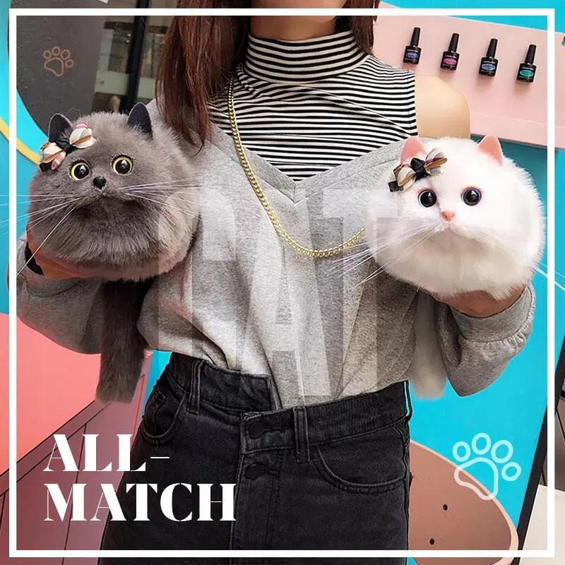 Cute Plush Cat Crossbody Bag For Women Winter Soft Cat Purse With Carto Handbag Design Super Emulati B1fn From Trendytotette 62.64 DHgate.Com