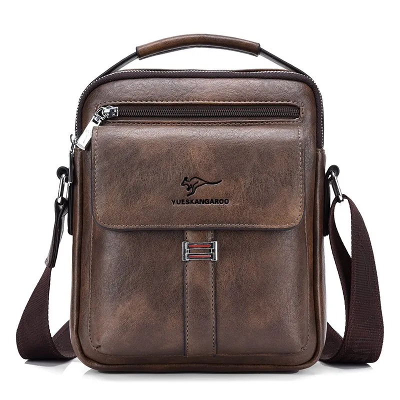 DHgate.com:Luxury Mens Genuine Leather Crossbody Bag