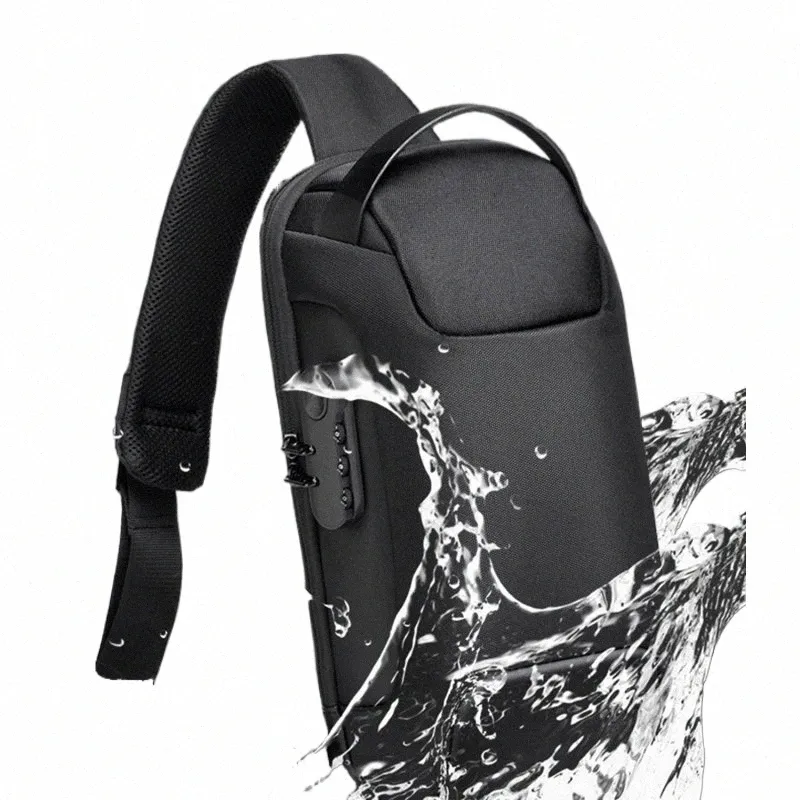 Multifunctional Waterproof Oxford Crossbody Bag: Anti-Theft Travel  Messenger Sling Pack for Men