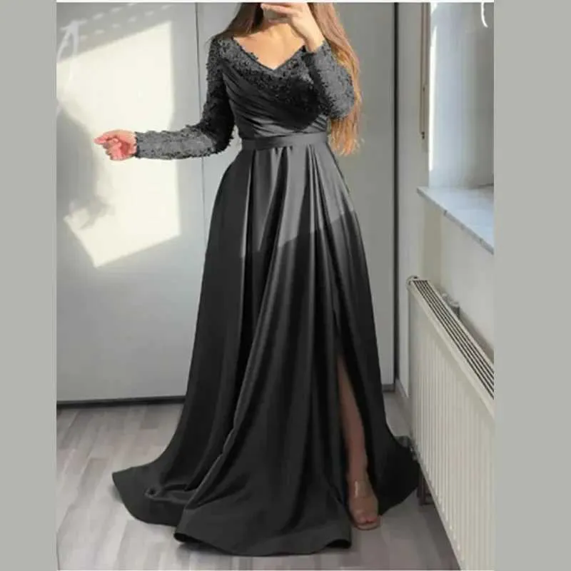 Long Maxi Lace Dress Floor-Length Polyester Pullover Short Sleeve Winter Evening  Dress from Dhgate Runway Dresses - price 25.71