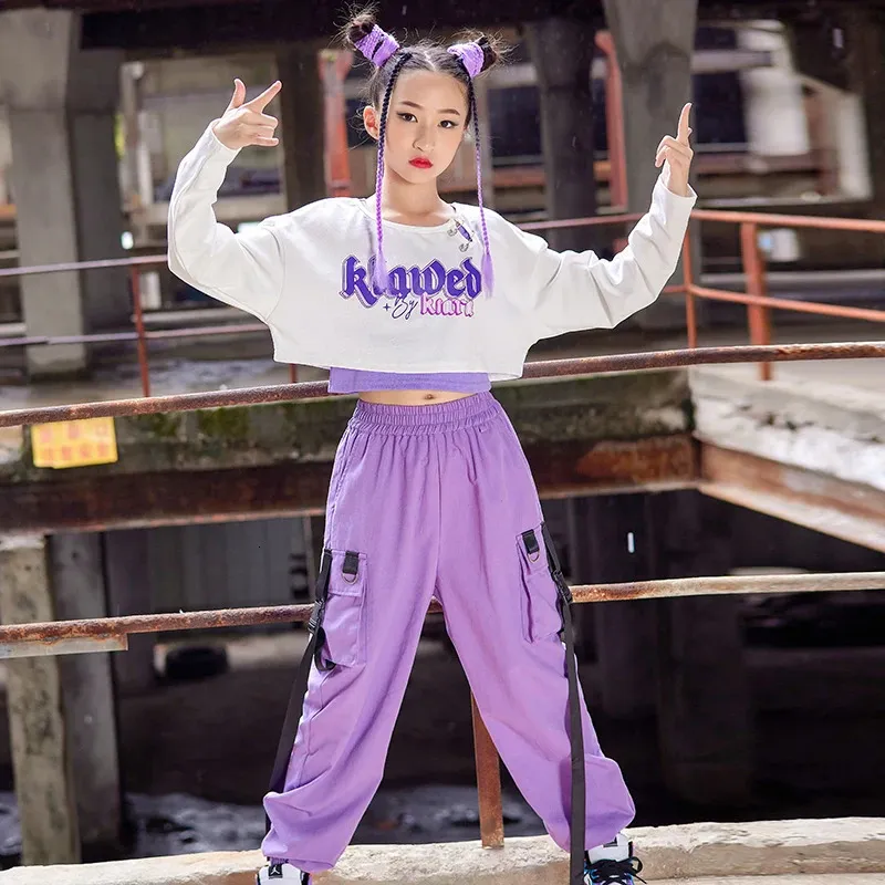 Hip hop dance clothes for girl hotsell