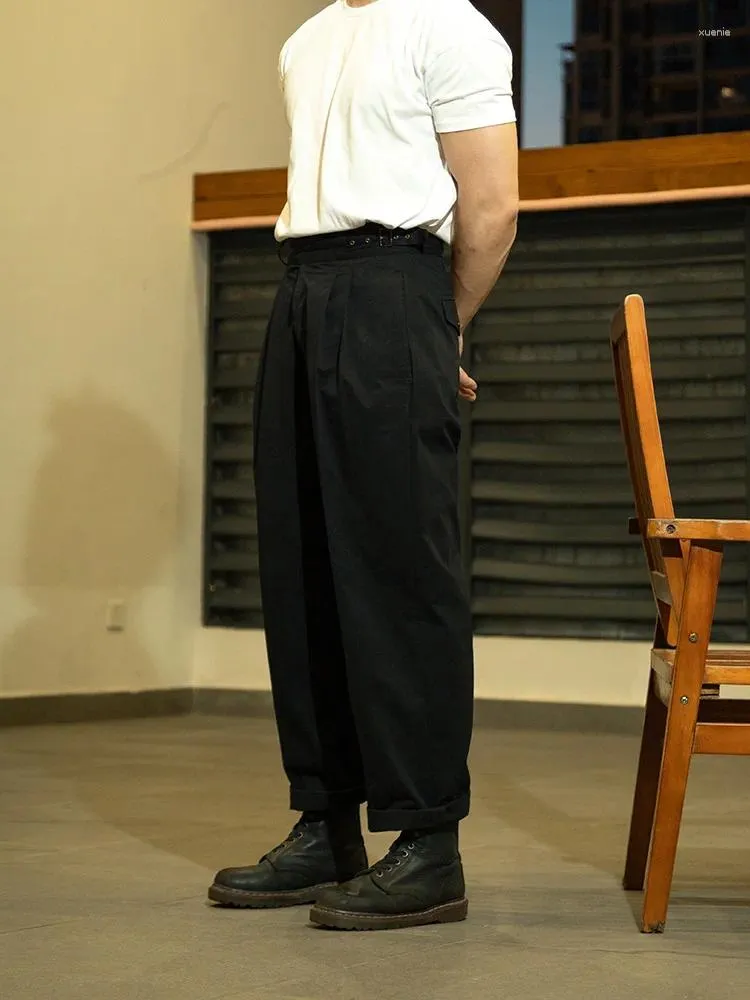 【MODERNIF】Gurkha Semi Wide Slacks DHgate.com:High-density Cotton Pleated Loose Wide Leg Gurkha