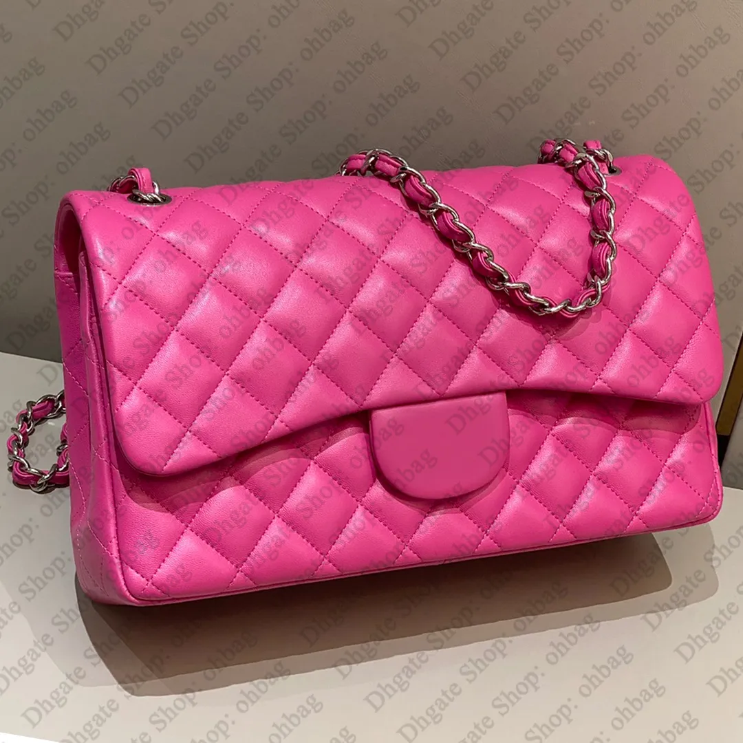 Quilted Lambskin Flap Crossbody Bag Pink Designer Leather Handbag 2024 From Ohbag 279.28 DHgate.Com