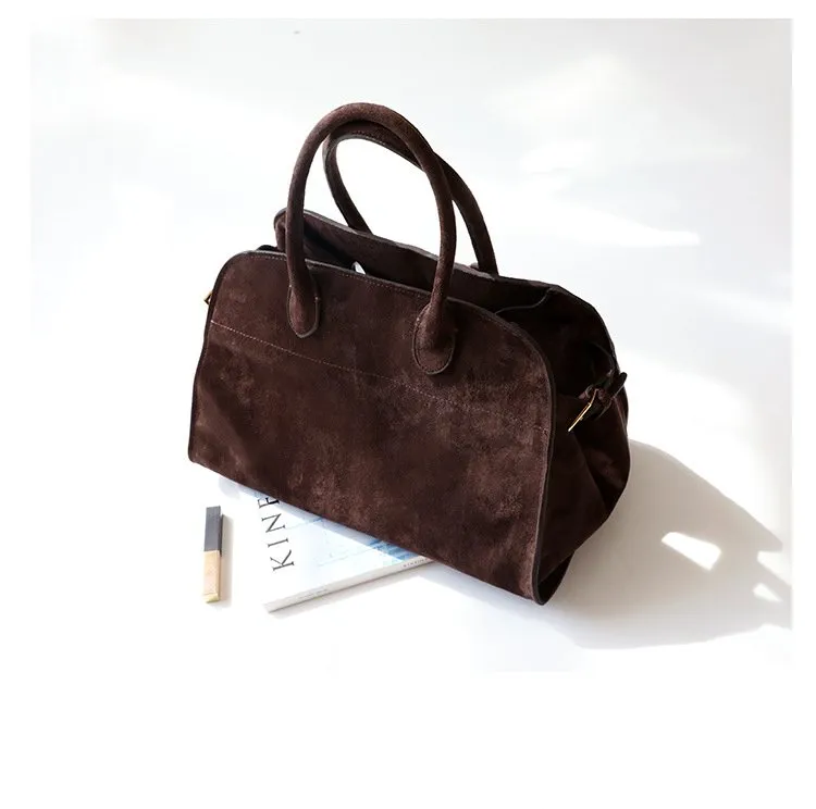 DHgate.com:Real Suede Leather Tote Bag - Extra Large Vintage