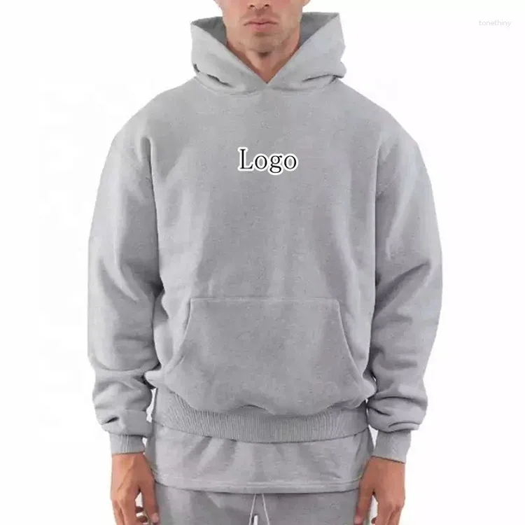 Premium Cotton Oversized Men s Custom Hoodies Design Your Own Casual Sweatshirt