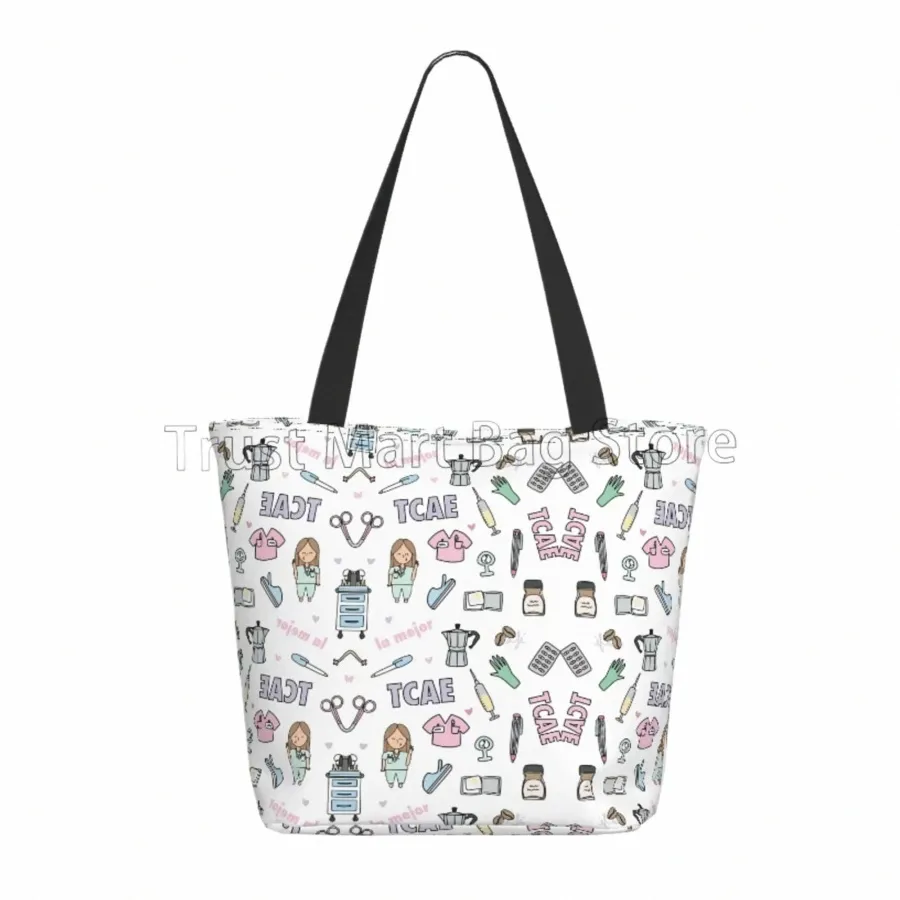 DHgate 53h6 Waterproof Reusable Grocery Bag Stylish Durable Tote for Womens Travel Shopping Bags Luggage Accessories