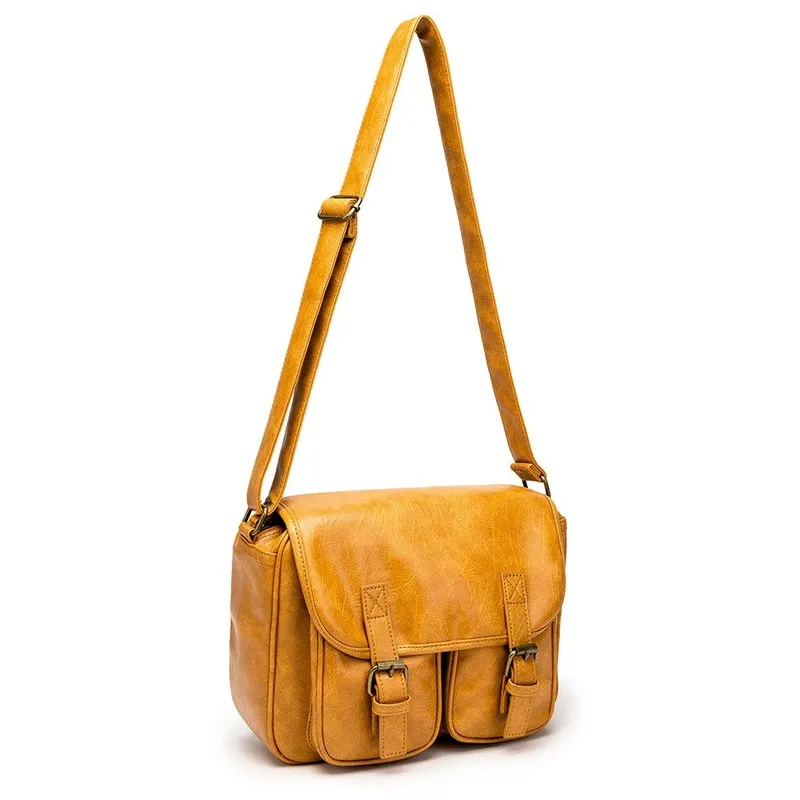 Japanese Vintage Style Genuine Leather Crossbody Messenger Bag for Men Japanese Vintage Style Genuine Leather Crossbody Messenger Bag for Men