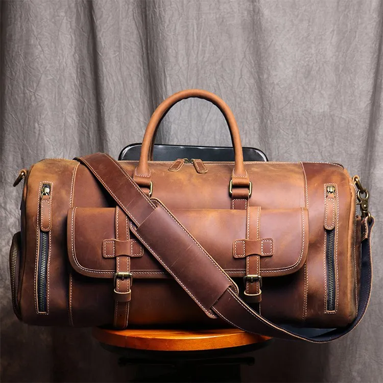 Leather Duffle Amazon Holdall Bag Leather Travel Bag Large Duffle