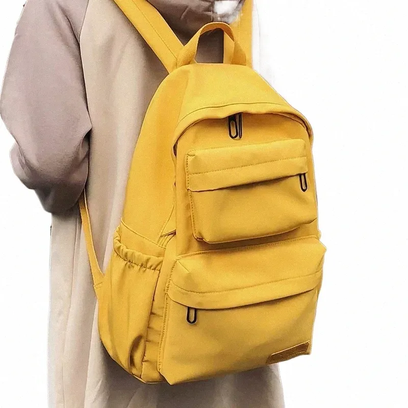 Multi Pocket Waterproof Nylon Travel Backpack for Women School Bag for Teenage Girls
