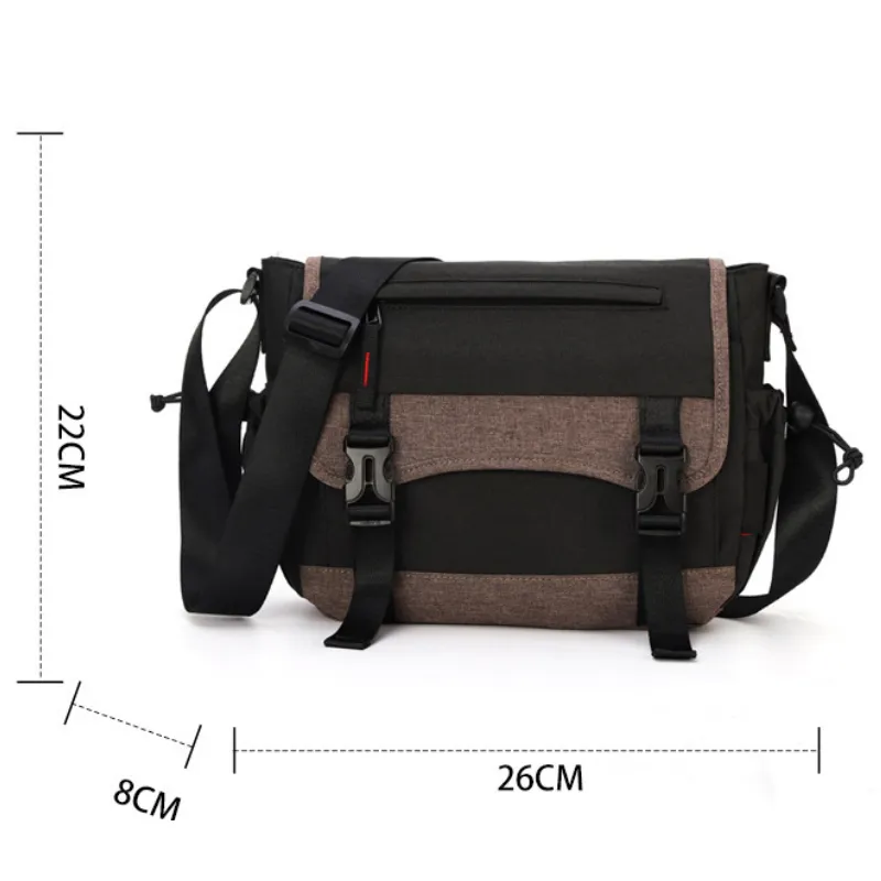Stylish Men s Shoulder Bag with Large Capacity Crossbody Satchel Multiple Pockets and Casual Style