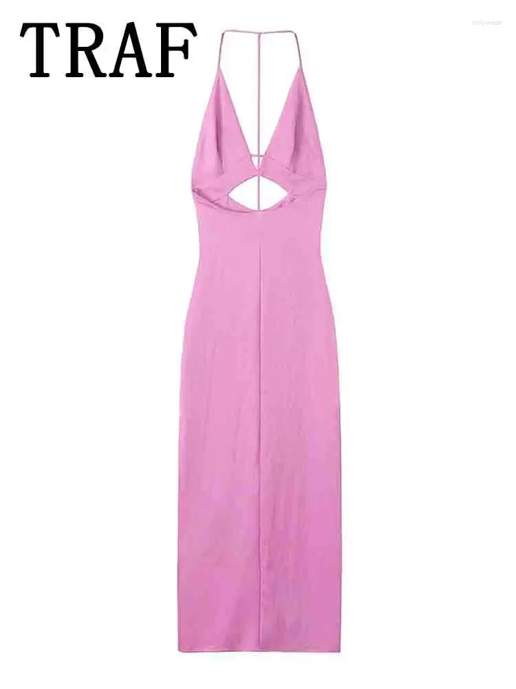 Midi Slip Dress Sleeveless Backless Hollow Out Casual Loose Midi Dress for  Women Summer Evening Party from Dhgate Basic & Casual Dresses
