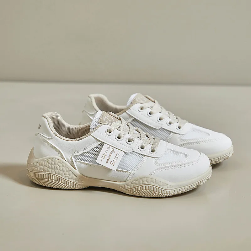 2024 Designer Ladies White Casual Trainers Lightweight Flat Bottom Sneakers With Fresh Little White Design Lace Up Sports Shoes Trainers And Loafers For Students Size 77 From Ardor beauty kl 41.13 DHg...