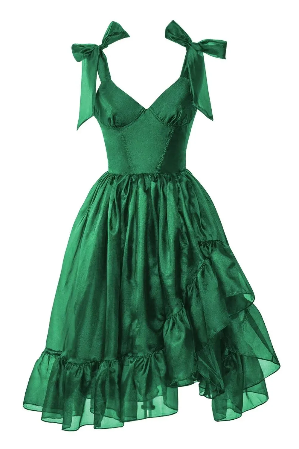 plus size green homecoming dresses Ever-Pretty Deep V-Neck A-line Short Embroidered Lace Dress