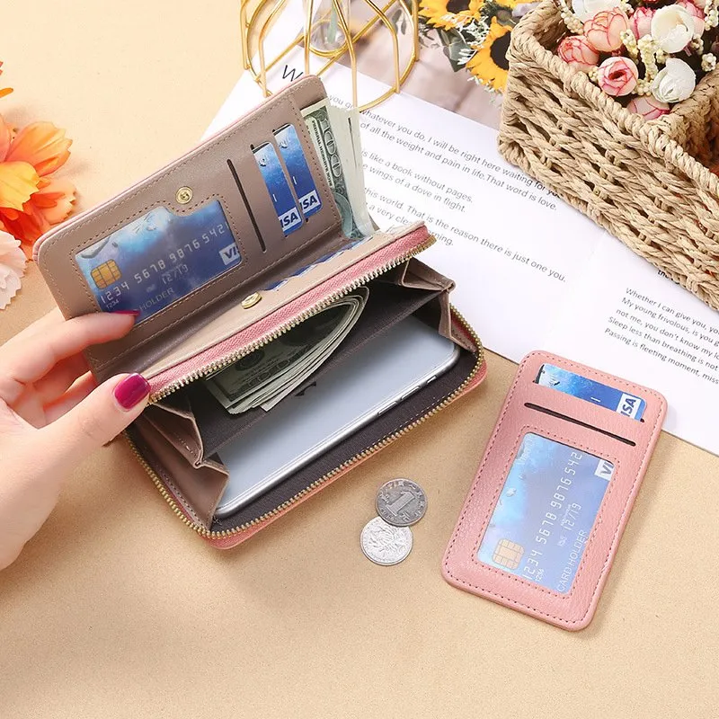 Ladies wallet with mobile phone holder new arrivals