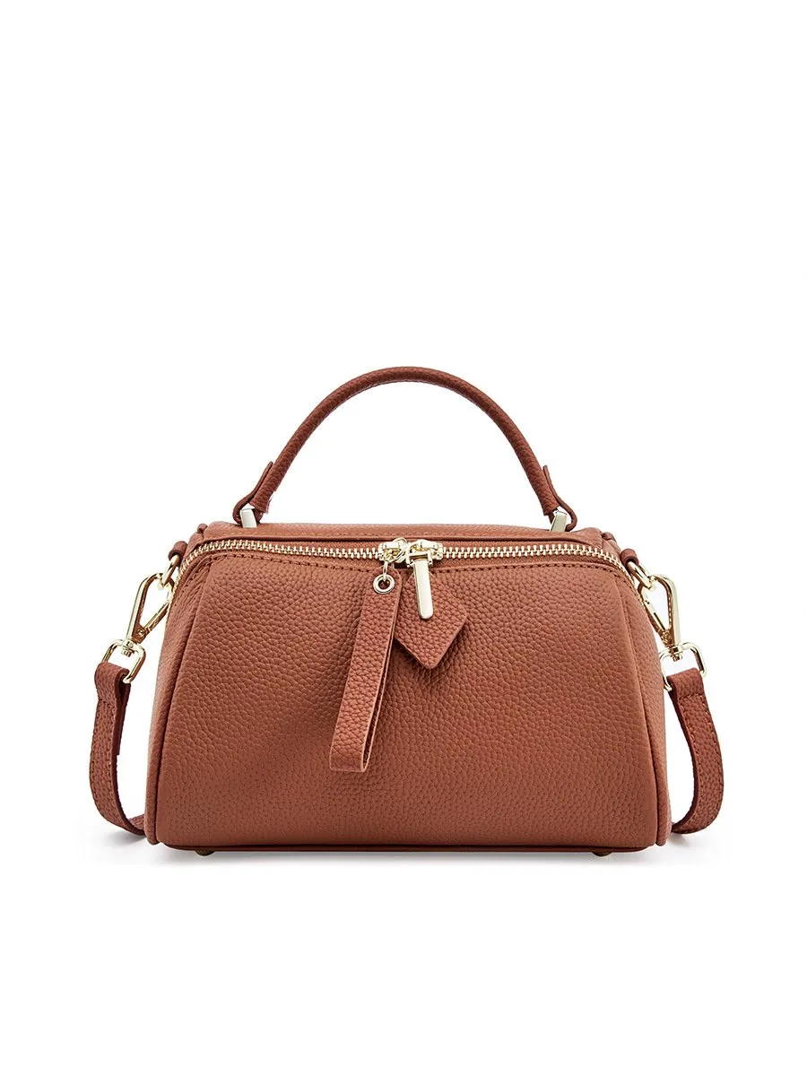 ショルダーバッグ・ポシェット a Ferretti Structured Leather Handbag With Spacious DHgate.com:2024Cowhide Leather Handbag, Womens Crossbody