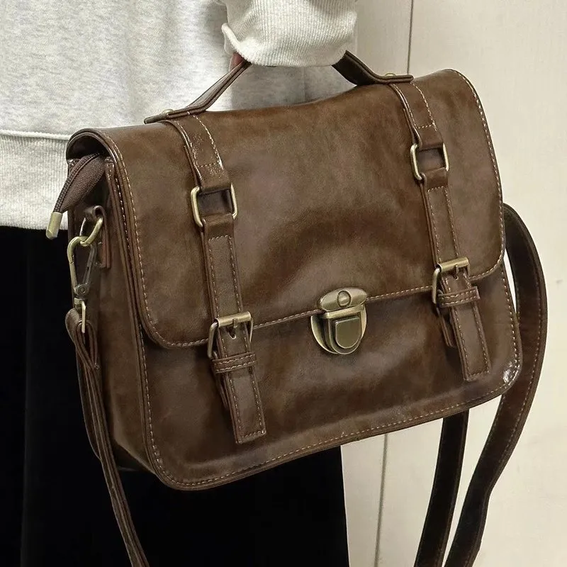 Vintage Y2K Student Bag: Japanese Style Handbag, Crossbody