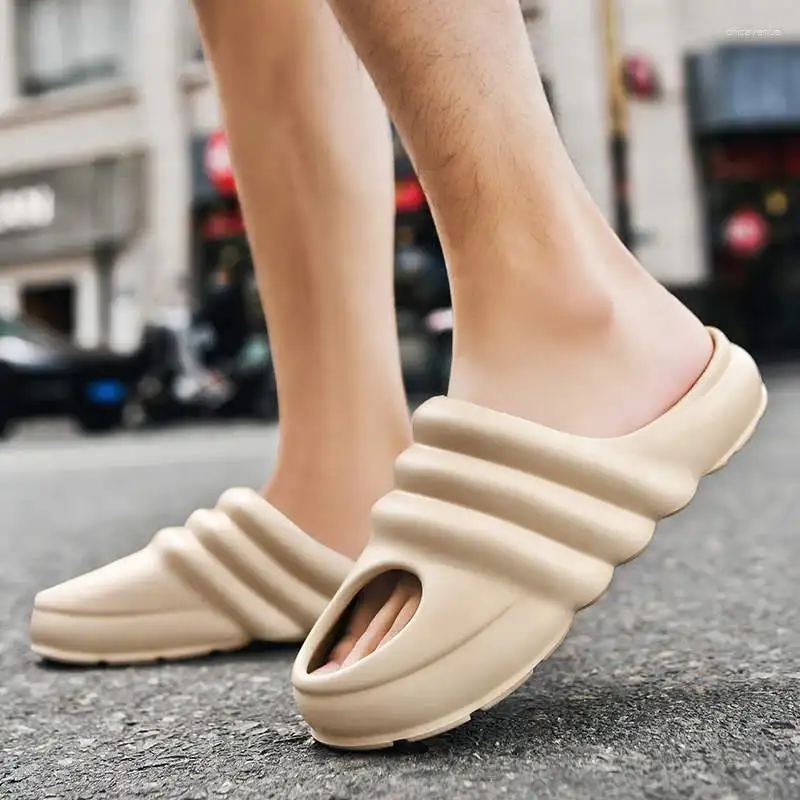 Luxurious Rhinestone Orthopedic Flip-Flops for Men Comfort Style