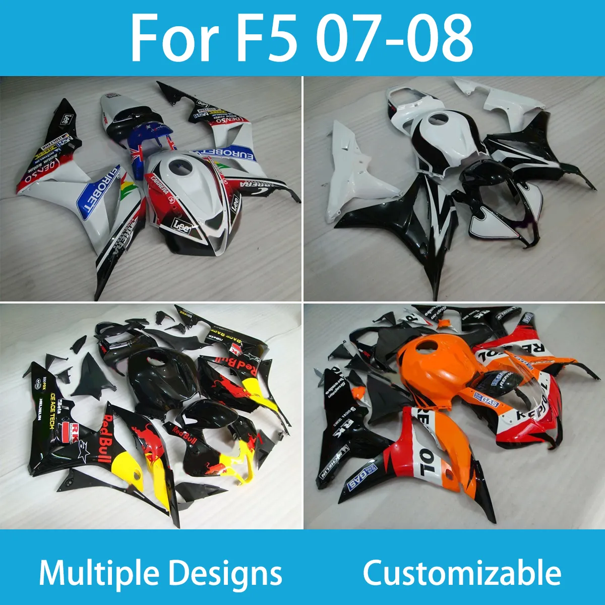 2006 CBR600RRフェアリング 射出成形プラスチックボディフェアリング