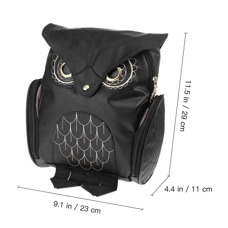 Gothic Black Backpack For Women And Men Travel School And More Owl Cat Purse And Boys Backpacking Bag 82K6 From Sleekshoulder 20.37 DHgate.Com