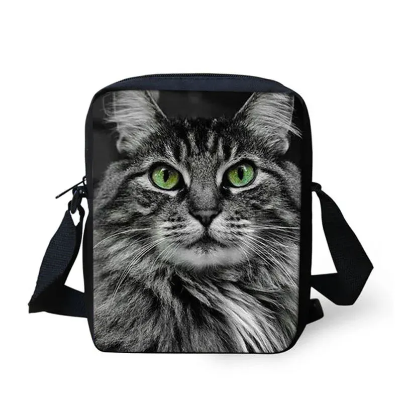 Whimsical Siamese Cat Cross Bag