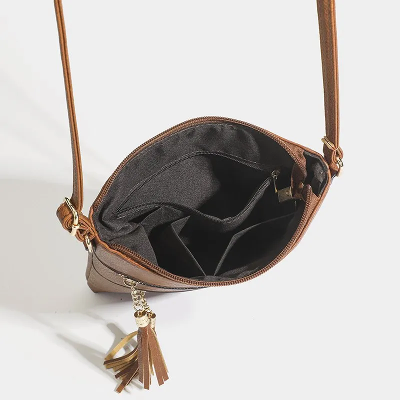 Vintage PU Leather Crossbody Bag For Women And Men Zipper Closure Small Shoulder Phone Crossbody Purse With Personality Bolsa Bolesale Z5pA From Sleekshoulder 18.21 DHgate.Com