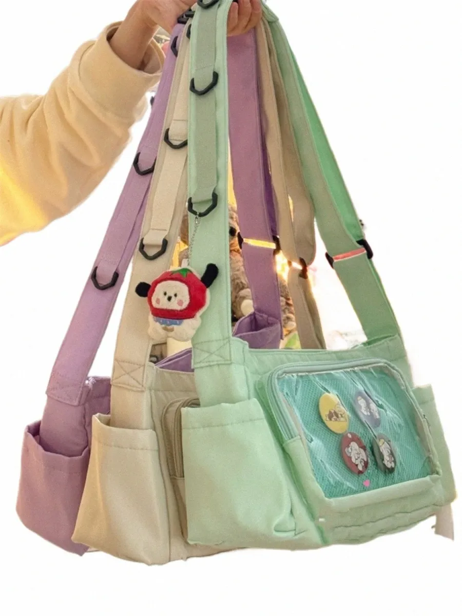 2024Transparent Ita Bag for Dolls - Japanese Collage Style