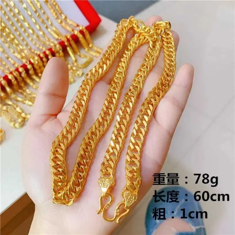Real 24k gold necklace best sale