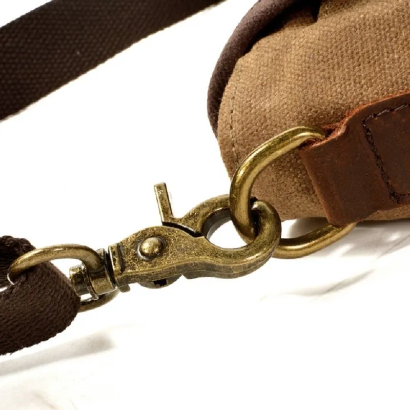 DHgate.com:Unisex Waxed Canvas Leather Messenger Bag DHgate.com:Unisex Waxed Canvas Leather Messenger Bag