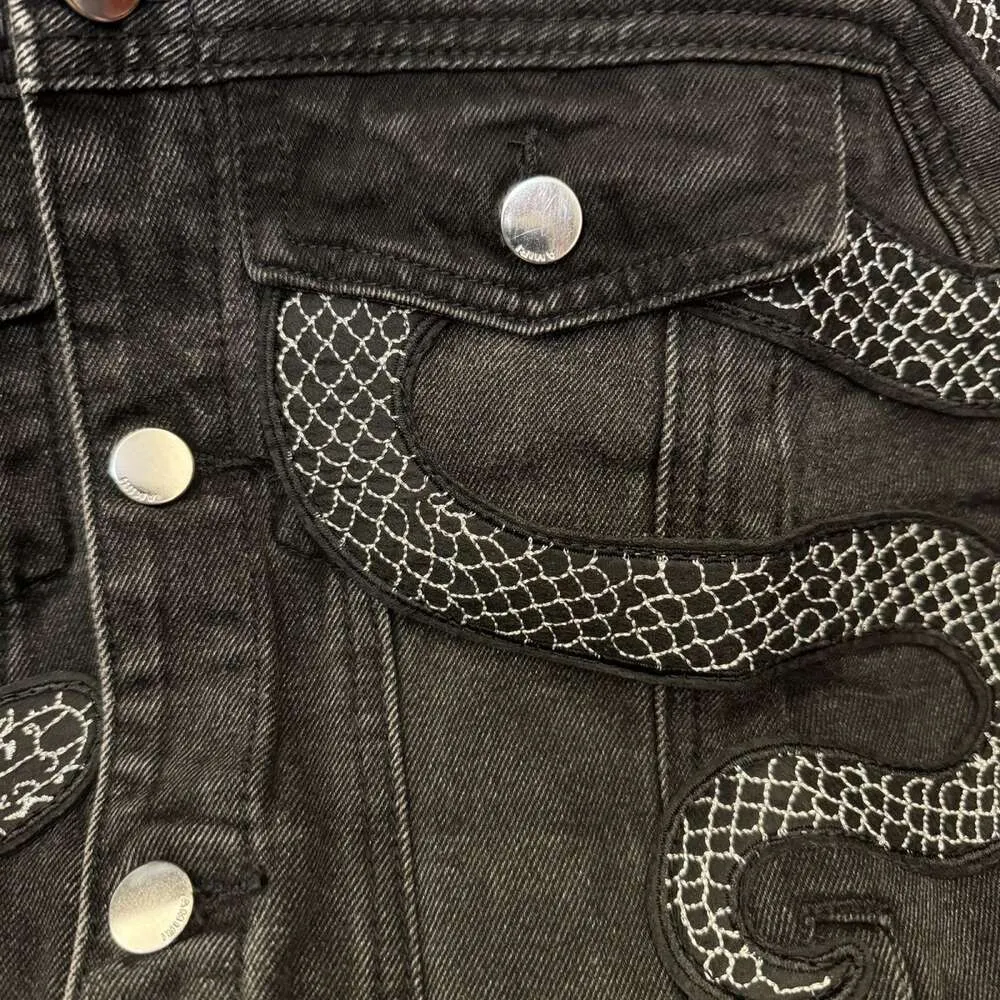 Snake Denim Jacket Sサイズ DHgate.com:Designer Black Denim Snake Jacket and Pants Set