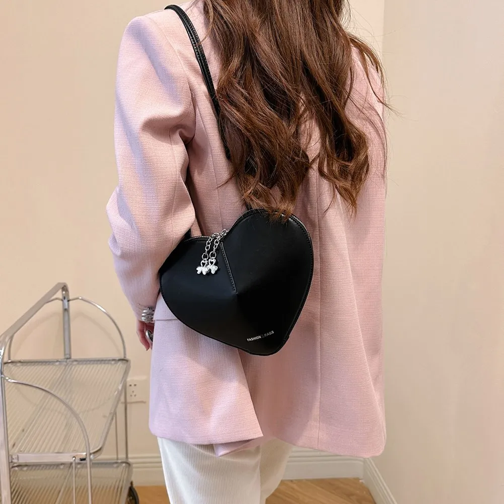 DHgate.com:Chic Heart Satchel - Womens Small PU Leather