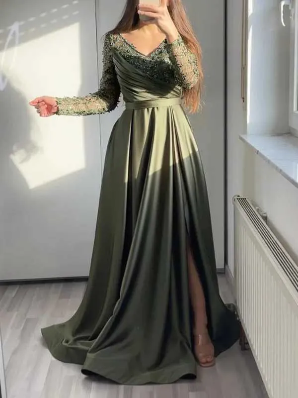 Long Maxi Lace Dress Floor-Length Polyester Pullover Short Sleeve Winter  Evening Dress from Dhgate Runway Dresses - price 25.71