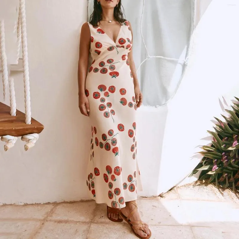Floral Print Slim Tank Dress for Women