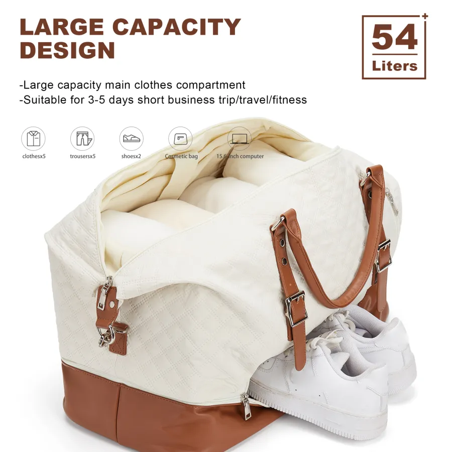 Large Weekend Travel Bags For Women Waterproof Overnight Bag With Luggage Sleeve For Gym Business Travel Black From Easecarry 86.67 DHgate.Com