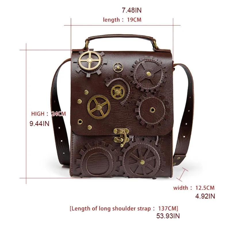 DHgate.com:Vintage Steampunk Clockwork Shoulder Bag - Retro
