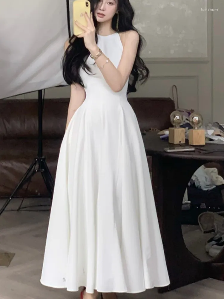 DHgate.com:French Vintage Halter Long Evening Dress for Women  