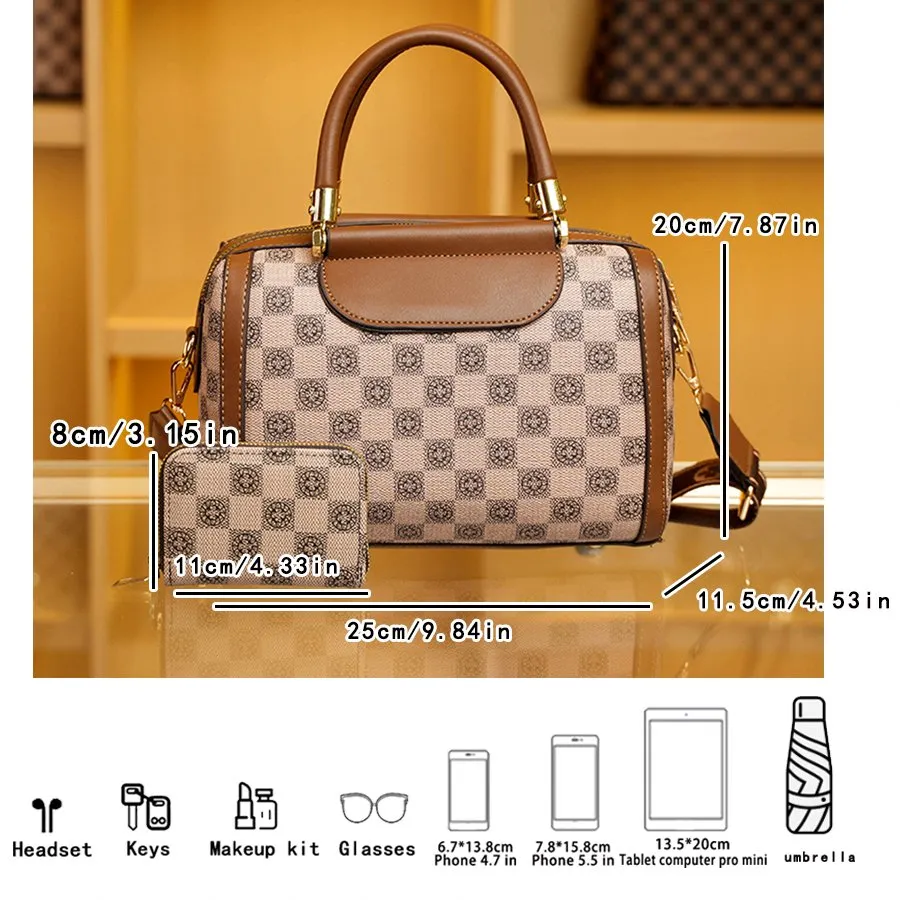DHgate.com:Classic Print Womens Handbag Set - Stylish