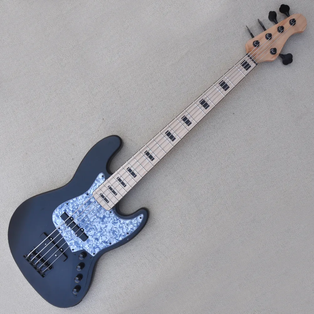 【ジャンク品】EDWARDS PROFESSIONAL GUITAR&BASS 5 String Matte Black Electric Bass Guitar - Maple Fretboard