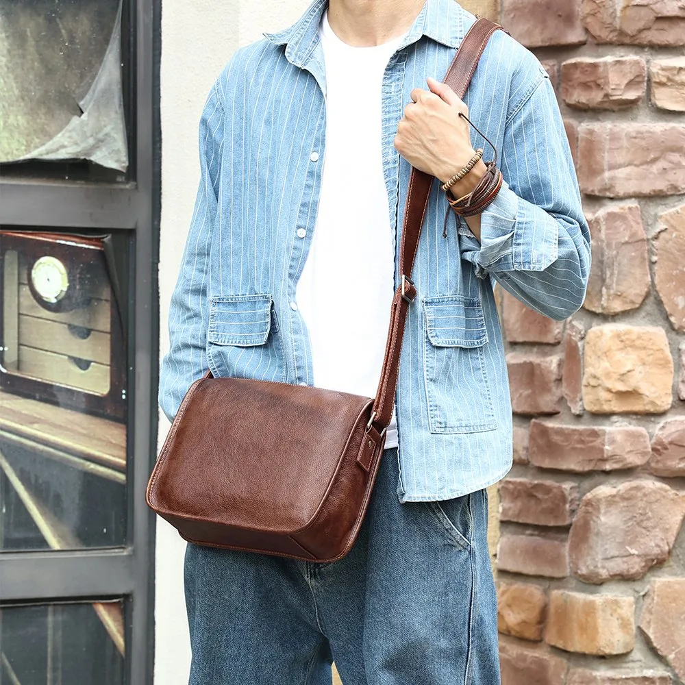 Man bag leather small shop