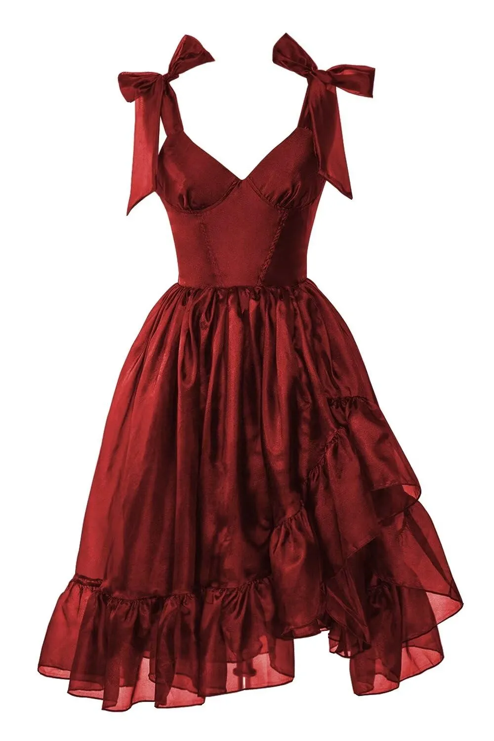 Knee-Length Homecoming Dress Deep V-Neck Backless Bow Lace-up A-Line Plus  Size Cocktail Formal Occasion from Dhgate Homecoming Dresses - price 70.36