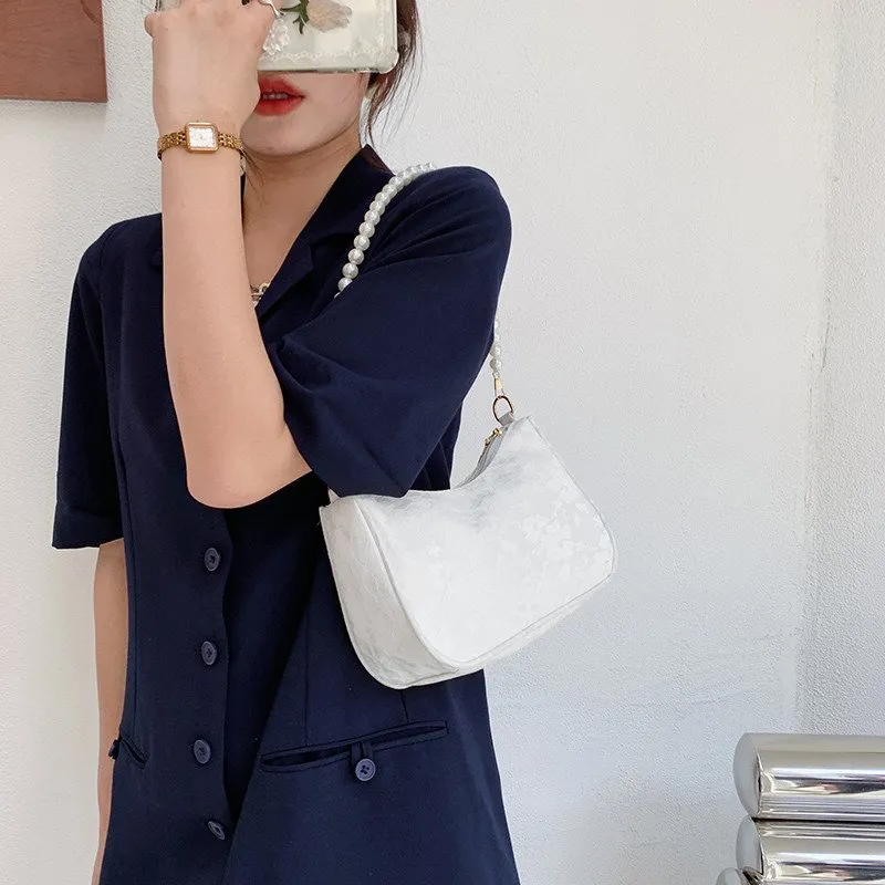 【PORTERNA】Loin Pearl Shoulder Bag DHgate.com:Chic Lace Handbag with Pearl Detail - Elegant