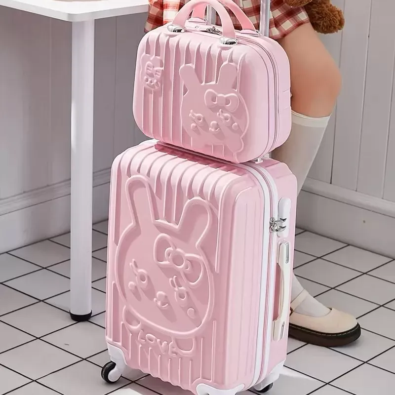 Lovely Kids Rolling Luggage Set Girls Spinner Carry On Suitcase With Handbag Durable And Lightweight Perfect For Travel And Vacations From Breezybackpack 106.82 DHgate.Com