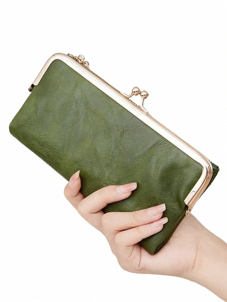 Large leather coin purse best sale