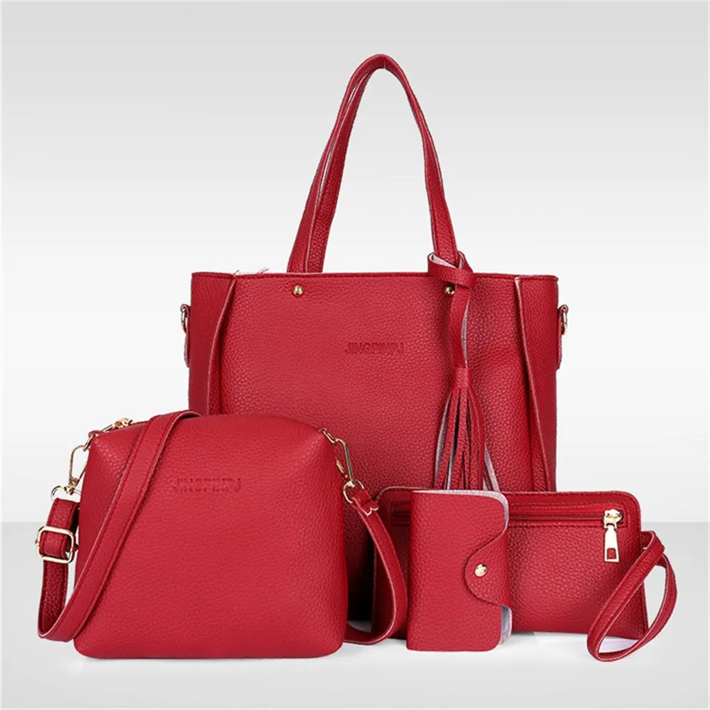 Sannovo 2PC Leather Purse And Wallet Set - Crossbody Bucket Tote Bag With PU Wallet, Multiple Carrying Options - View #8