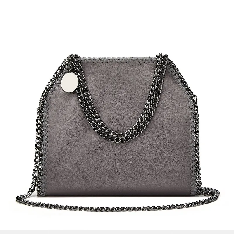 バッグ #15 LUXURY MATERIAL ONE SHOULDER CTHY Maggie Shoulder Bag | Gunmetal Metallic Leather
