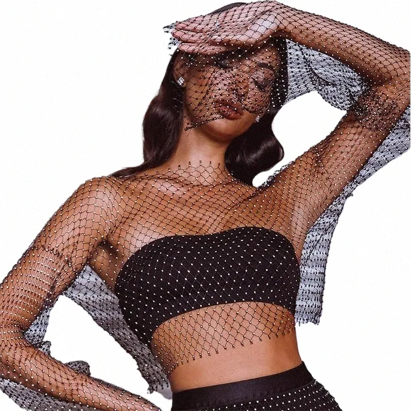 fishnet bandeau top
