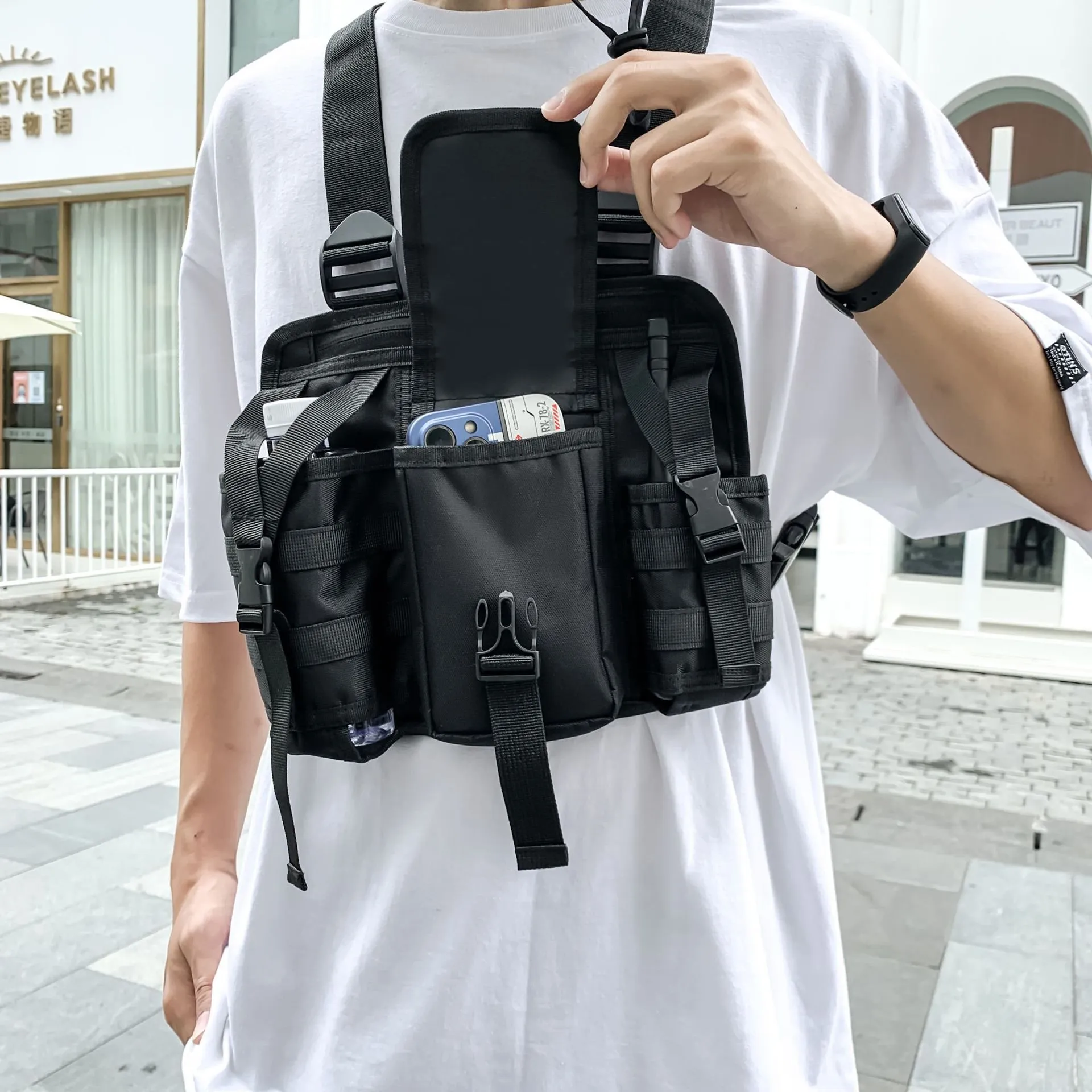ゴリラ　seeksole as tech nylon vest チャコール ゴリラ様専用 seeksole as tech nylon vest チャコール トップス